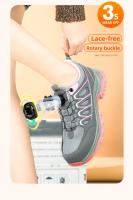 Zapatos de seguridad con botón giratorio para mujer, zapatillas de trabajo con punta de acero, zapatos indestructibles, botas de trabajo a prueba de pinchazos, zapatillas con cojín para mujer - details 7