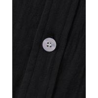 Camisa con botones de manga corta de lino y algodón de estilo chino para hombre, 2023 - details 14