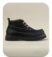 Cuero de vaca retro casual botas cortas de caña alta tendencia a juego de colores zapatos de cuero botas de herramientas - details 4
