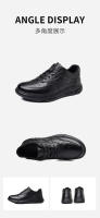 Cuero deportes y ocio zapatos de los hombres de la primera capa de cuero de vaca mano rascando la luz de los hombres casual solo zapatos versátiles zapatos antideslizantes - details 10