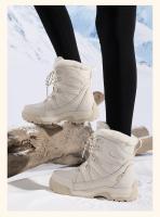 Botas de Nieve para Mujer Impermeables, Antideslizantes, Zapatos de Cordón Gruesos Talla Grande - details 10