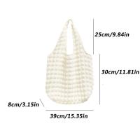 Bolso de hombro plisado para mujer, bolsa Vintage de gran capacidad, Color caramelo, Burbuja, nube, compras, Verano - details 25