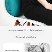 Travel Press Inflatable Cushion Lumbar Cushion Square Inflatable Pillow Cushion Portable Foldable Outdoor Inflatable Pillow - details 1