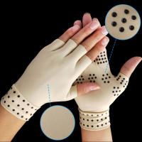 Guantes de compresión para artritis, manoplas magnéticas para terapia de salud sin dedos, soporte deportivo para la muñeca - details 14