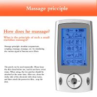 Masajeador Eléctrico EMS Estimulador Muscular 10 Modos Pulso De Acupuntura Terapia Física Dual Salida Máquina TENS Para Relajación Corporal - details 3