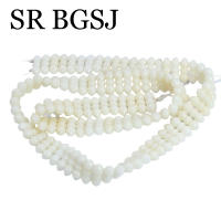 4x11,5mm forma especial bambú marino Natural Coral blanco accesorios para hacer joyas cuentas espaciadoras 15" - details 3