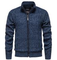 Cardigan de Pendiente de Lana de Cashmere Cuello Alto con Cremallera, Moda de Otoño e Invierno para Hombres - details 10