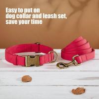correa ustables cuero PU perro, Collar duradero cuerda de plomo mascotas, suave para perros pequeños, medianos y randes, - details 19