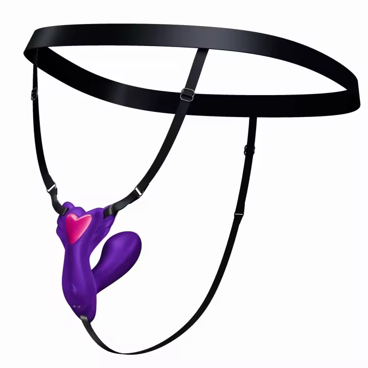 Panty Vibrador portátil insertado en un juguete sexual de pene falso con 9 aplicaciones de control de vibración, que atrae juguetes femeninos adultos, - 1