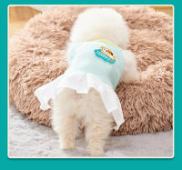 Vestido de Perrito para Exteriores Moda Set de Mascotas para Niñas Gatos Primavera Verano Material de Poliéster Diseño de Dibujos Animados Resistente a la Suciedad Ligero - details 8
