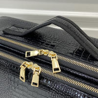 Bolsa de cosméticos impermeable con patrón de cocodrilo para mujer, estuche de maquillaje de tatuaje de viaje de gran capacidad, PU, nuevo - details 6