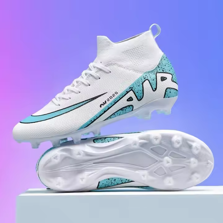 Zapatos de Fútbol Profesionales Unisex Cómodos Top de Tobillo de Calidad - 1