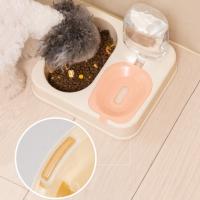 Dispensador de agua de comida de Gato de plástico, gran capacidad, desmontable, botella de fuente para mascotas, cuenco portátil engrosado - details 3