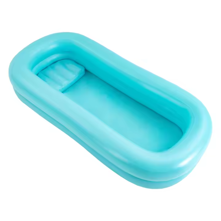 Kit de bañera de ducha de cabecera, bañera inflable médica, bañera de ducha de cabecera con bomba de aire eléctrica - 1