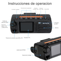 Retevis RT73 Radio bidireccional para coche, GPS, UHF, VHF, 20W, estación de Radio móvil Digital - details 5