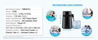 SucceBuy Purificador de destilador de agua de 4 litros, máquina de acero inoxidable para encimera - details 5