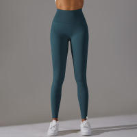 Leggings de yoga sin costuras para mujer, ropa deportiva de entrenamiento, pantalones deportivos de cintura alta - details 37