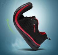 Zapatos de punto para correr para hombre, zapatillas de deporte informales a la moda para hombre, zapatillas deportivas transpirables atléticas para gimnasio, zapatillas ligeras para correr - details 3