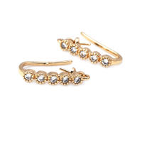 Latón color oro de 18 quilates, compatible con cuentas de medio agujero con ganchos de medio pasador para pendientes, joyería de alta calidad, accesorios para manualidades. - details 26