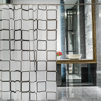 Cortina De Ducha Impermeable Moderna Y Ecológica Con Gancho Para Baño Resistente Al Mildew Y Duradera Accesorio De Baño Con Estampado Contemporáneo - details 4