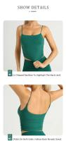 ZHUMU GYM Conjunto de Yoga Top Deportivo de Nylon para Mujeres Leggings de Pilates Fitness - details 3