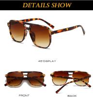 Gafas de sol estilo aviador retro para mujeres y hombres, clásicas de los años 70, montura cuadrada, lentes de sol vintage - details 13