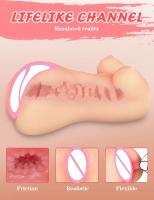 Leten realista Vagina Anal boca juguetes seguro silicona Vaginal masturbador masculino suave bolsillo coño juguete sexual para hombres masturbadores 18+ - details 10