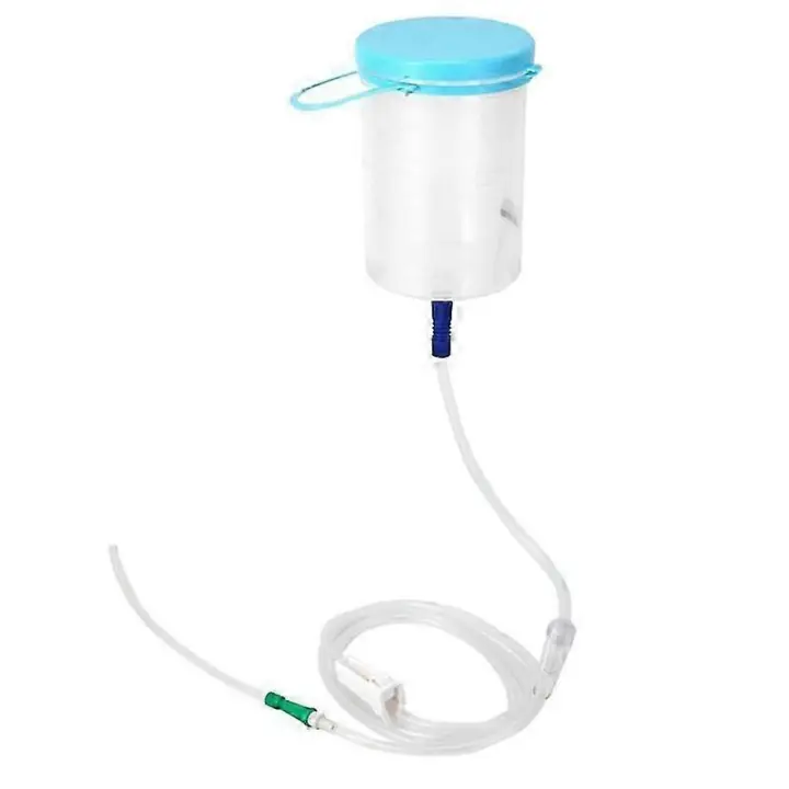 Dispositivo de hidroterapia intestinal con bolsa de barril intestinal Enema con 10 tubos - 1