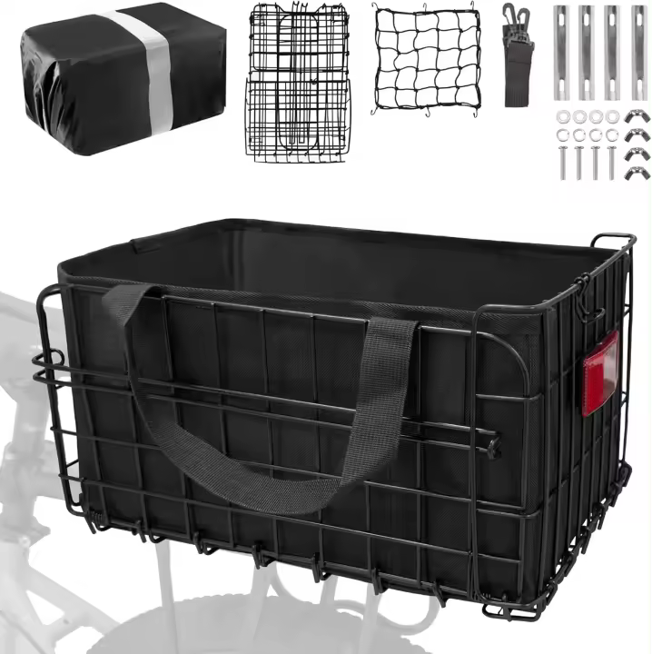 Cesta de bicicleta delantera/trasera para bicicletas de adulto - 1
