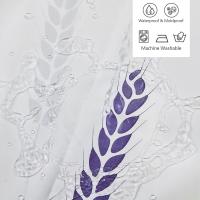 Cortina de Ducha Cortina de Baño Poliéster Impermeable Cortina Bañera con Ganchos para Ducha y Baño Blanco - details 3