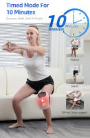 Masajeador de rodilla con calor para aliviar el dolor, masajeador de rodilla para artritis, ligamento estirado, hinchazón de articulaciones rígidas y lesiones musculares - details 3