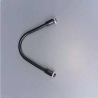 Camal M6 2 uds tubo negro electroforético rosca macho cuello de cisne suave conducto Flexible Metal serpentina iluminación DIY - details 3