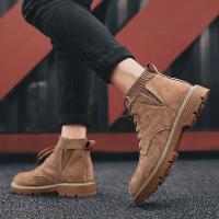 Nueva moda botas altas para hombre botas casuales para hombre al aire libre montañismo en la jungla botas de plataforma de fondo ancho - details 5