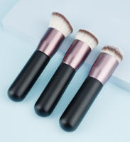 1Pcs Cepillo De Maquillaje Profesional Plano Para Polvo Líquido Base De Maquillaje Rubor Corrector Contorno Herramienta De Maquillaje Tamaño 14.5*8*6cm - details 1