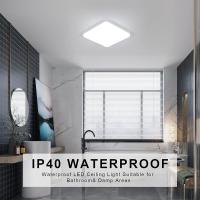 Lámpara de Techo LED de 32W, Luz de Techo Delgada Cuadrada Blanca de 220V, 6500K, 2 Piezas - details 5