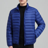 Chaqueta ligera de plumón de pato para hombre, abrigo informal de marca a la moda, relleno de plumón de pato blanco, invierno, 2024, nuevo, 90% - details 5