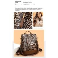2025 nueva tendencia de moda mochila con estampado de leopardo simple mochila antirrobo de gran capacidad de viaje versátil informal para mujer - details 13