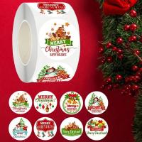 Pegatinas DIY 500 Uds etiquetas de sello para fiesta de Navidad, paquetes para hornear, decoración de papelería - details 3