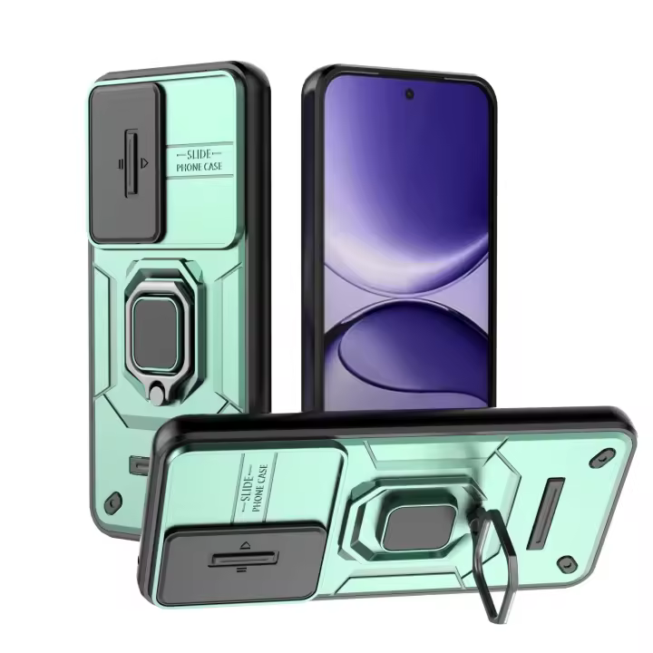 Teléfono para Xiaomi F7, X7, Poco X7 Pro Funda protectora a prueba de golpes con cubierta de lente deslizante con soporte - 1