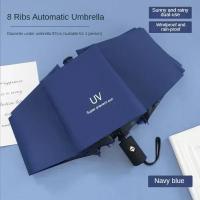 Paraguas plegable para hombre y mujer, protección solar y lluvia, doble protección solar automática, protección UV, sombrilla - details 6