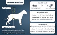 Dog Sling 3D Contoured Surface Designed for Dog Lift Harness Large Dog Hind Leg Support Back Legs