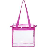 BAGAIL Bolsas Transparentes Aprobadas por el Estadio Bolso de Mano Transparente con Cierre de Cremallera Bandolera Bandolera con Correa Ajustable - details 47