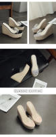 Nuevas sandalias de cuña transparentes de cáñamo con tacón alto - details 8