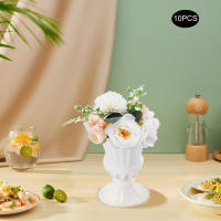Flores artificiales falsas de plástico para Decoración de mesa de boda, ramo de flores artificiales para fiesta del Día de la madre, decoración de Baby Shower, 10 piezas - details 0