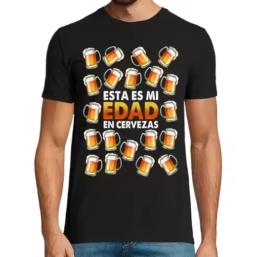 20 Cervezas Regalo Cumpleaños 20 Años Cerveza Alcohol Graciosa Camisetas CERVEZA,Pack Regalo Camiseta Personalizada - 1