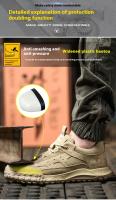Hombre anti-perforación anti-desgarro obra de construcción seguro de trabajo zapatos de chapa de acero zapatos aislados de seguridad zapatos deportivos - details 7