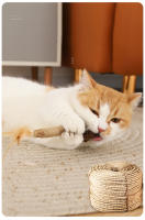 HOOPET-Palo de poligono de madera para gato, palo Molar de hierba gatera, palo de Limpieza de dientes, suministros para mascotas, Juguetes - details 3