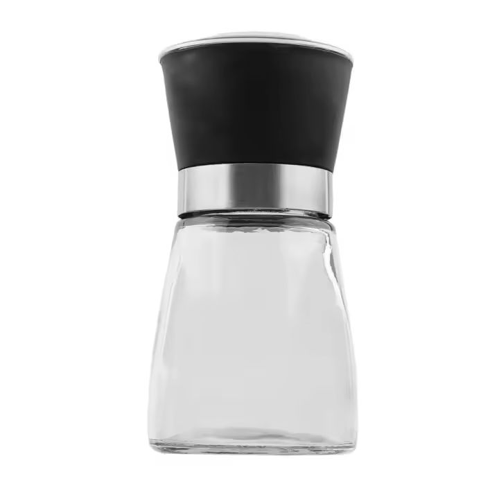 Molinillo de sal y pimienta para botellas de especias, herramienta de condimento de cocina ajustable, recargable, Manual, fácil de usar - 1