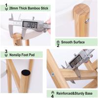 Estantería de Bambú con 4 Niveles Soporte Decorativo para Macetas Alto Bajo - details 5