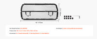 SucceBuy Dog Car Barrier - Divisor de automóvil de 46" de ancho para área de carga. Universal - Barandilla para mascotas para vehículos con malla transparente para SUV, camiones y vehículos de tamaño pequeño, negro - details 6